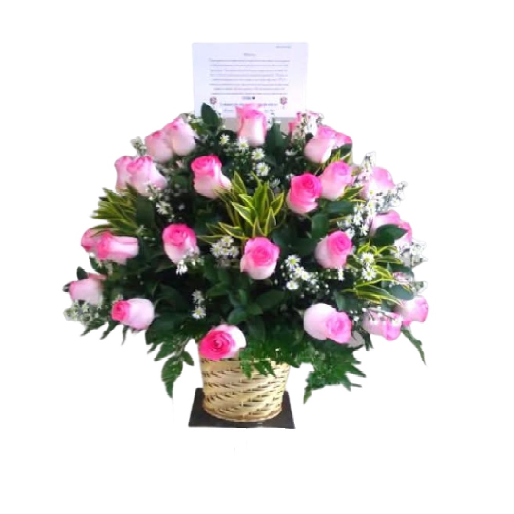 RAMO DE ROSAS REDONDO POR 50 ROSAS