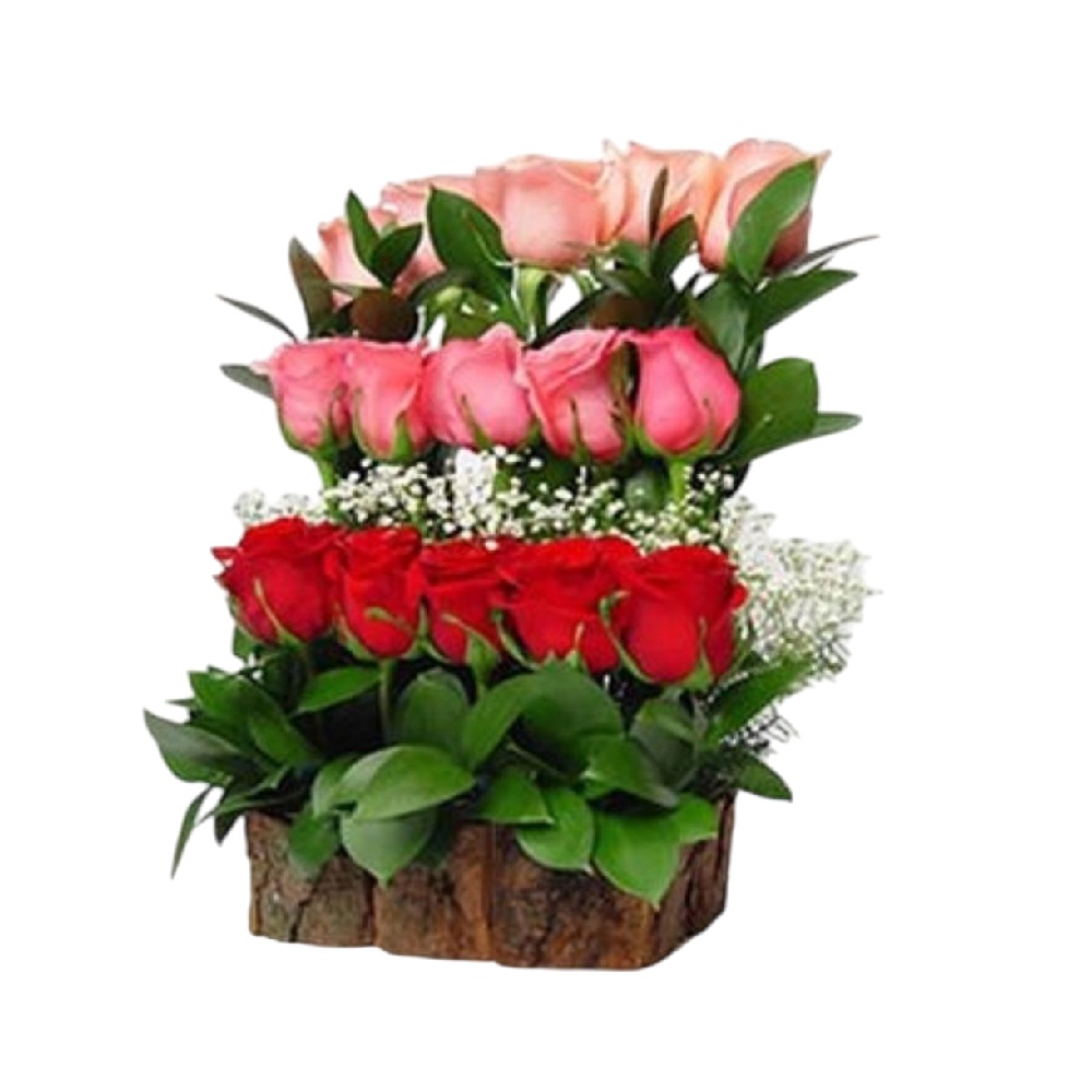 RAMO DE FLORES POR 15 ROSAS ESCALONADO I