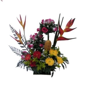 RAMO DE FLORES TOPIARIO DOBLE